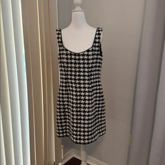 NWT Antonio Melani Wool Blend Houndstooth Dress - Picture 4 of 8